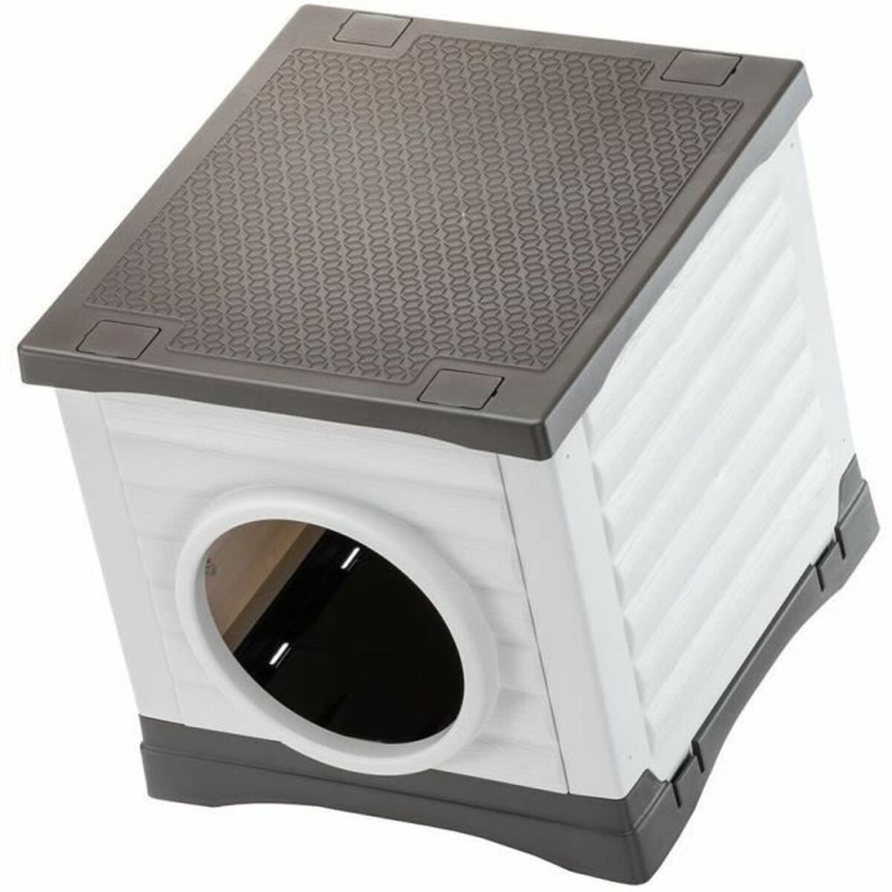 Tierbett Ferplast PETVILLA 50 Harz Thermoplastischer Kunststoff 38,5 x 43 x 38,5 cm Weiß Grau