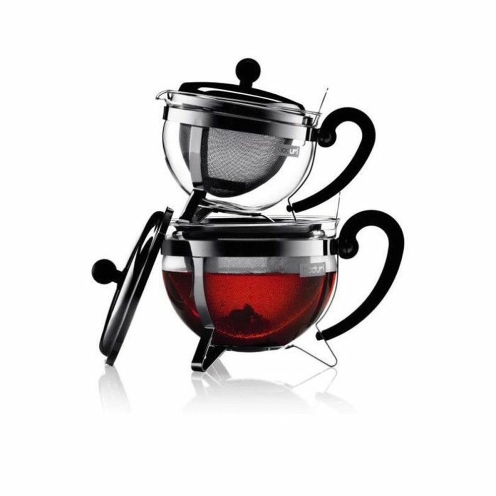 Théière Bodum CHAMBORD Gris Transparent 1,3 L 16,8 x 23,3 x 16,8 cm