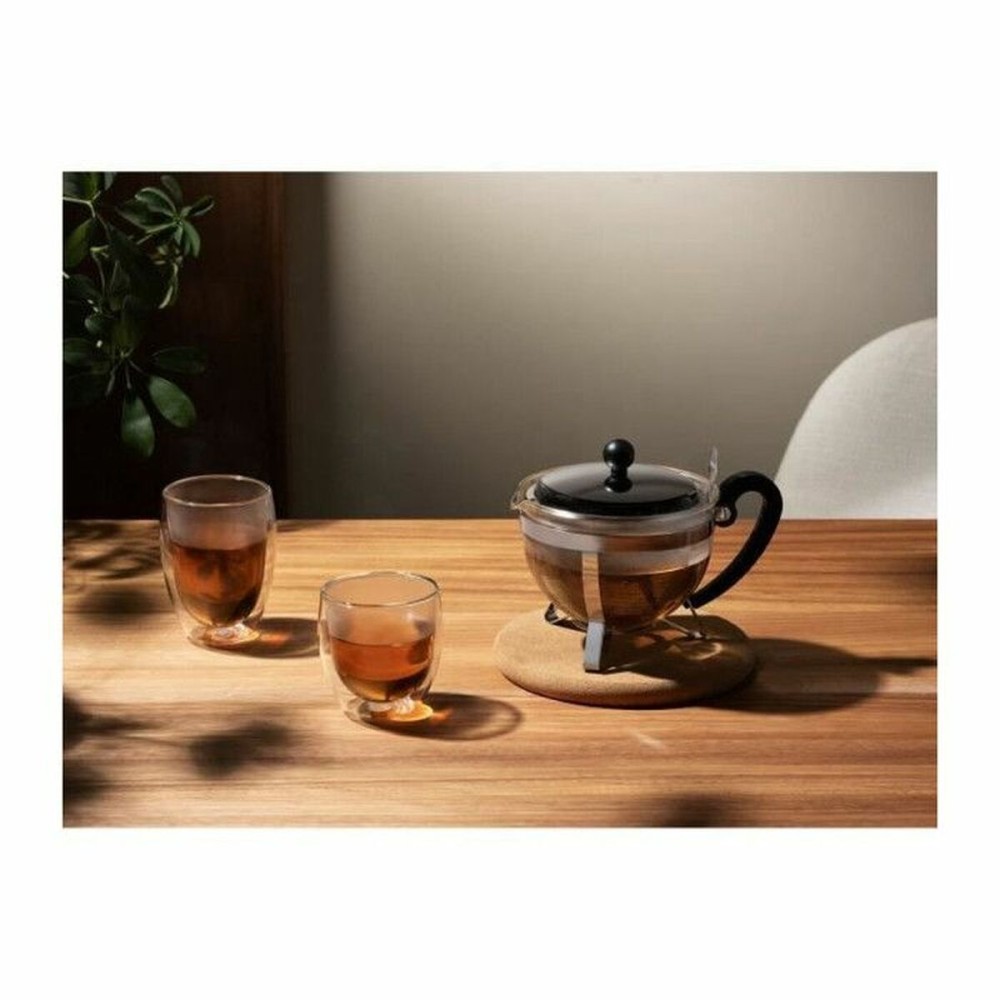 Théière Bodum CHAMBORD Gris Transparent 1,3 L 16,8 x 23,3 x 16,8 cm
