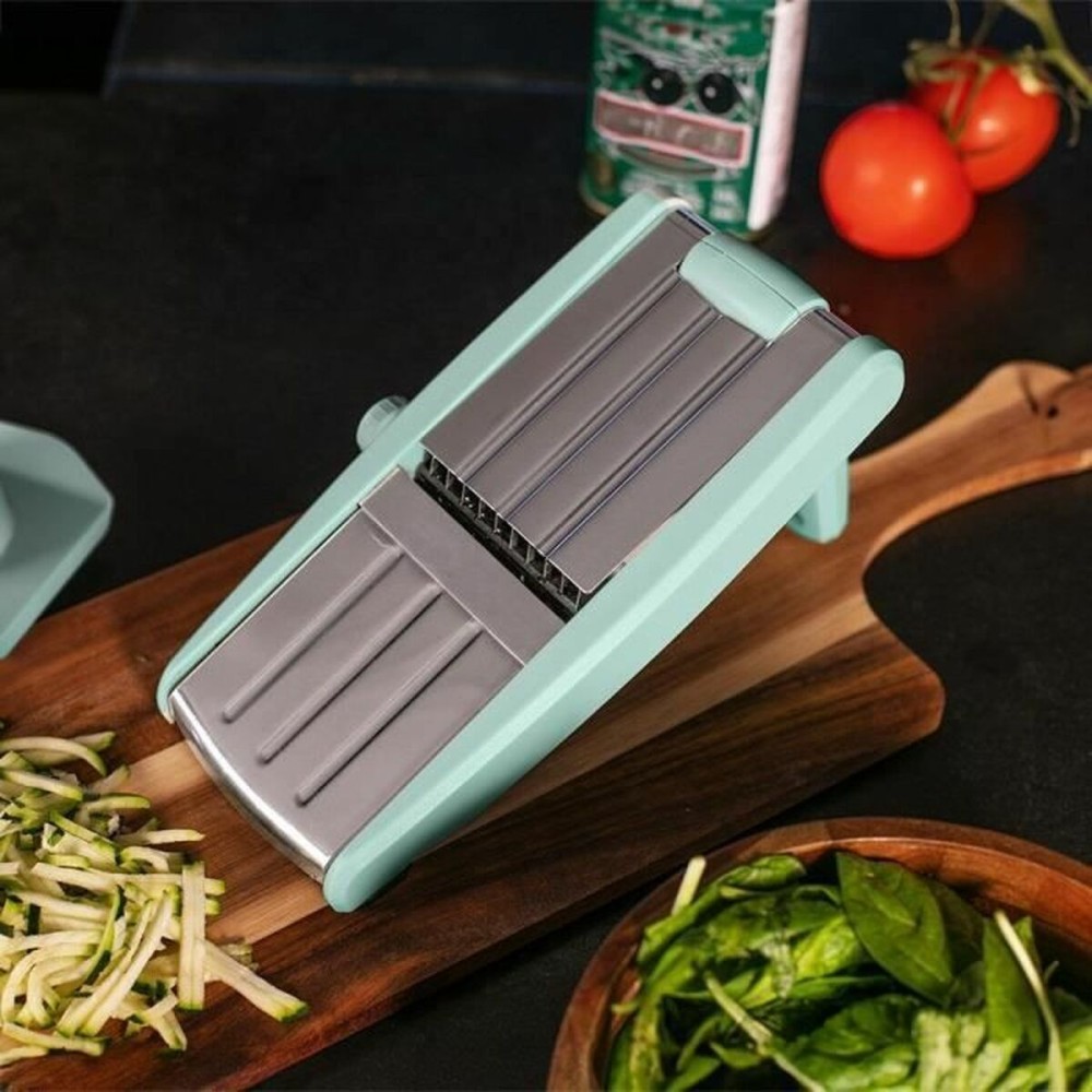 Mandoline Reibeisen 3 in 1 Livoo grün Silberfarben