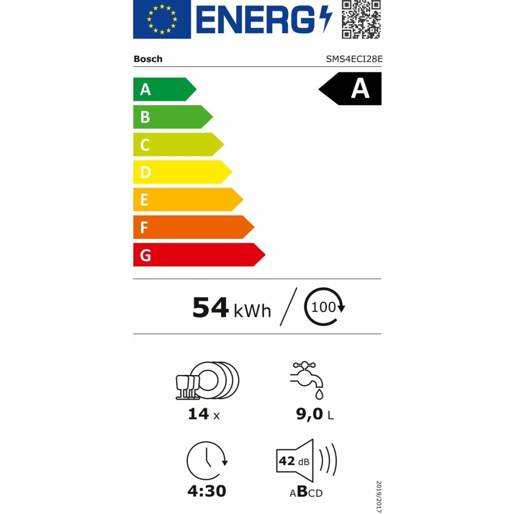 Geschirrspüler BOSCH SMS4ECI28E Stahl