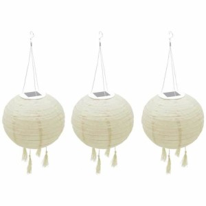Ensemble de lanternes Lumisky HIMALAYA Beige Ø 30 cm 3 Pièces
