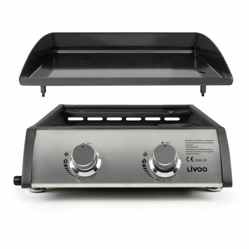Plancha au gaz Livoo DOC296 Argenté