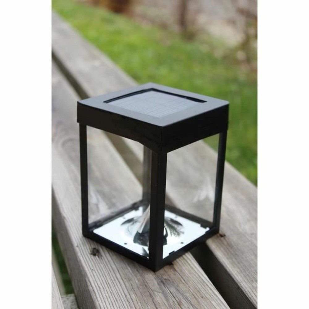 Lanterne à LED Noir Verre ABS 12 x 12 x 18 cm