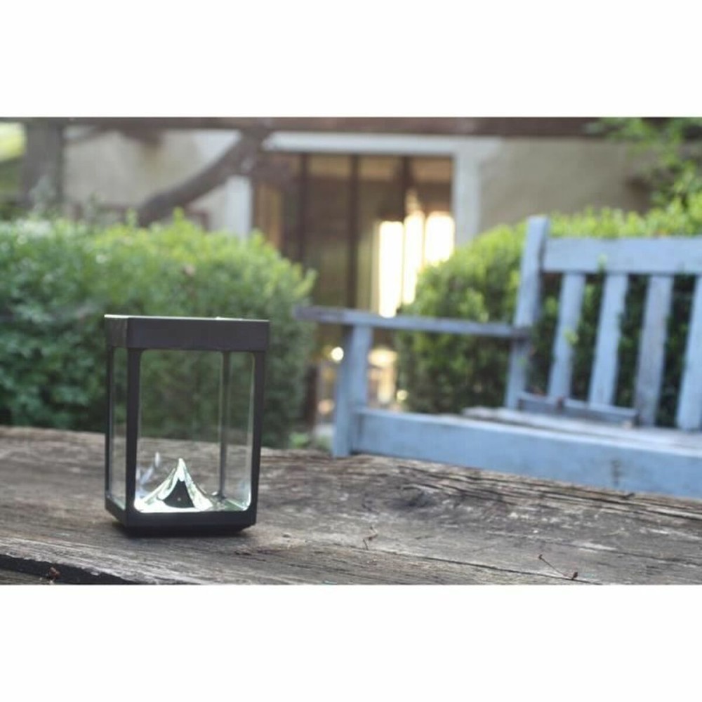 Lanterne à LED Noir Verre ABS 12 x 12 x 18 cm