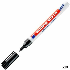 Permanent marker Edding 8014 Black (10 Units)