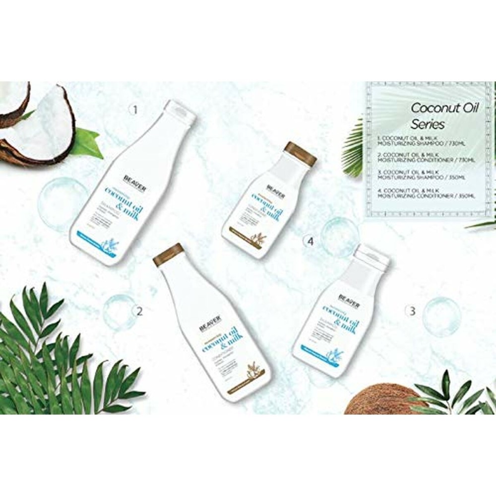 Moisturizing Shampoo Beaver COCONUT OIL & QUINOA 350 ml