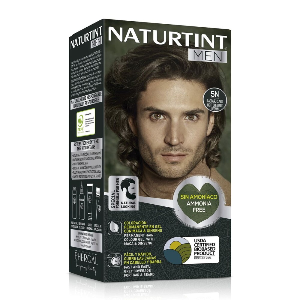 Permanent Dye Naturtint NATURTINT MEN 5 - Light Brown