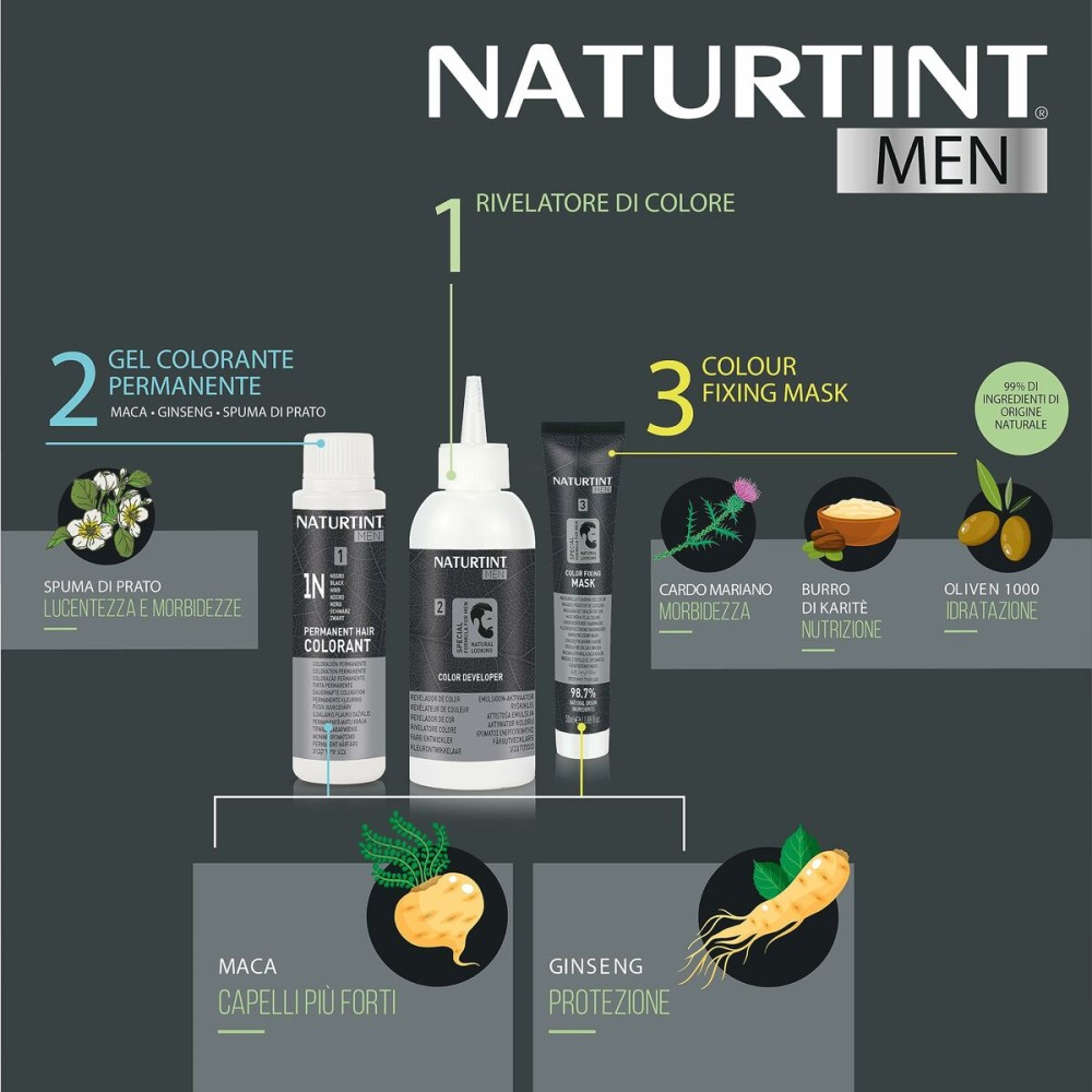 Permanent Dye Naturtint NATURTINT MEN 5 - Light Brown