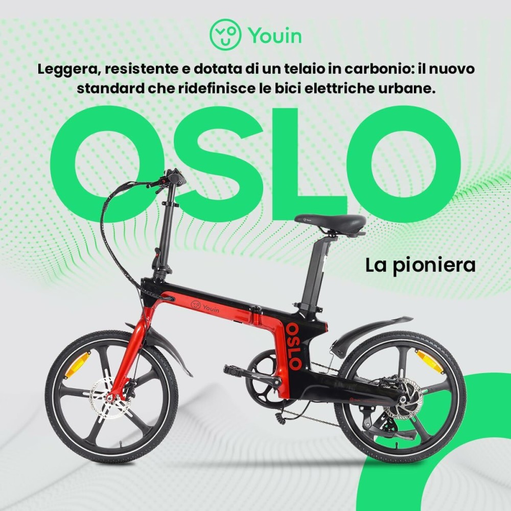 Elektrisches Fahrrad Youin BK1900 OSLO Rot
