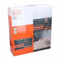 Shelves Black & Decker Black 98 X 23 X 43 CM Plastic 43 Pieces