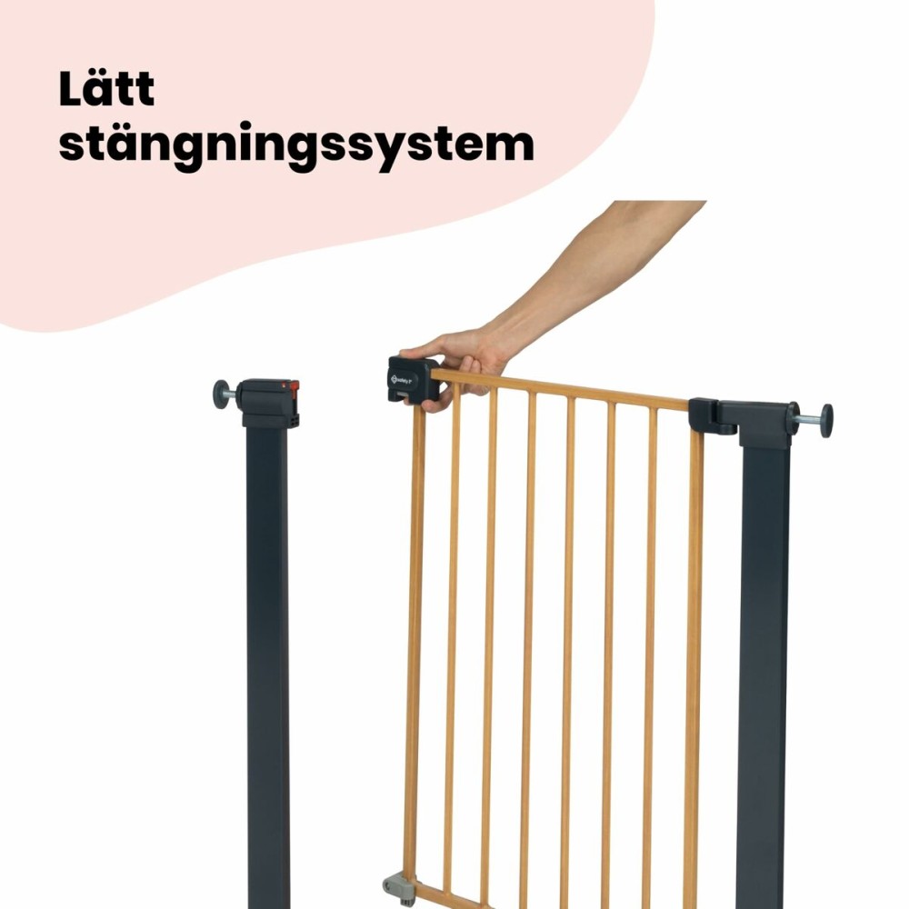 Sicherheitsbarriere Safety 1st Easy Close Braun Schwarz 73-80 cm