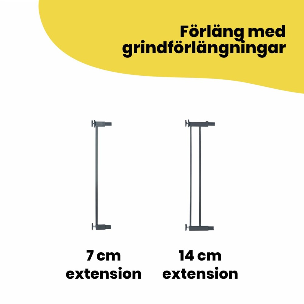 Sicherheitsbarriere Safety 1st Easy Close Braun Schwarz 73-80 cm