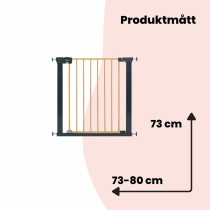 Sicherheitsbarriere Safety 1st Easy Close Braun Schwarz 73-80 cm