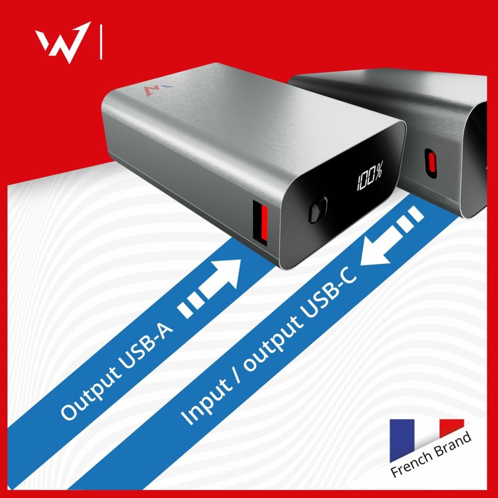 Powerbank Wonder Wonder WX20 Argenté 20000 mAh
