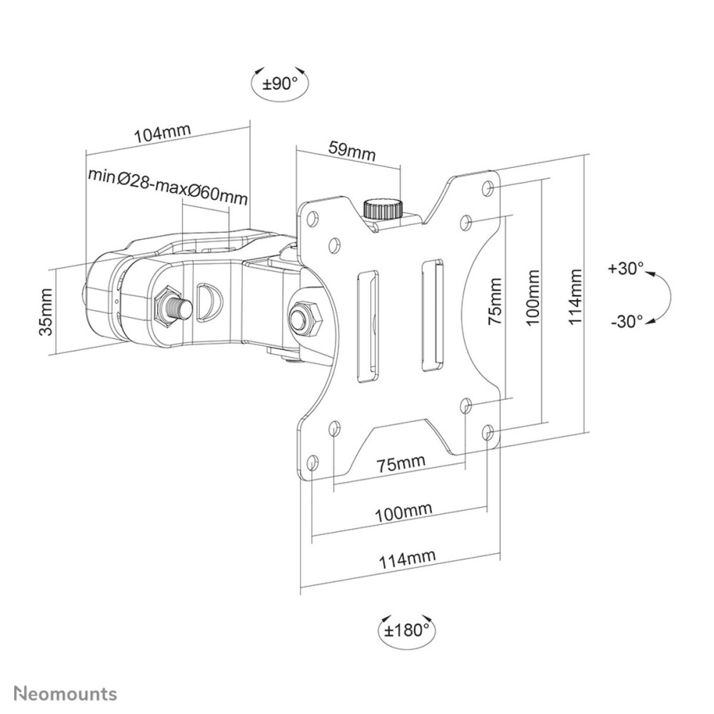 TV Mount Neomounts 12581674000 17" 32" 8 kg
