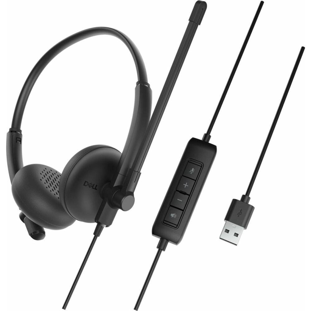 Kopfhörer mit Mikrofon Dell WH125-DWW Schwarz
