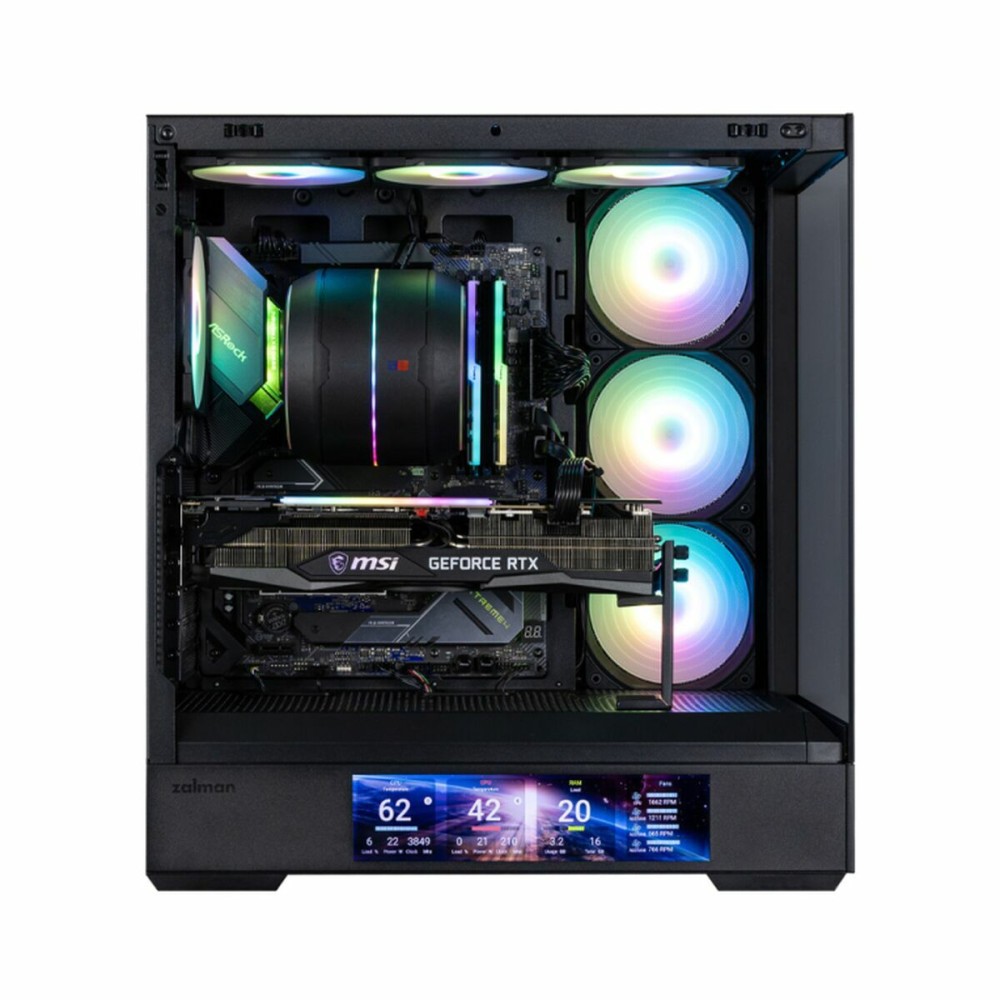ATX Semi-Tower Gehäuse Zalman P40 DS BLACK Schwarz
