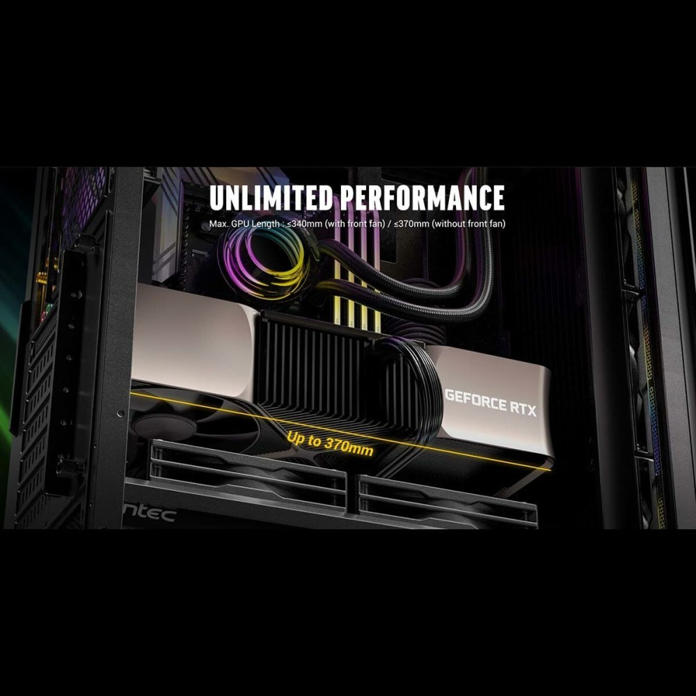 Boîtier ATX semi-tour Antec AX85 ARGB Noir