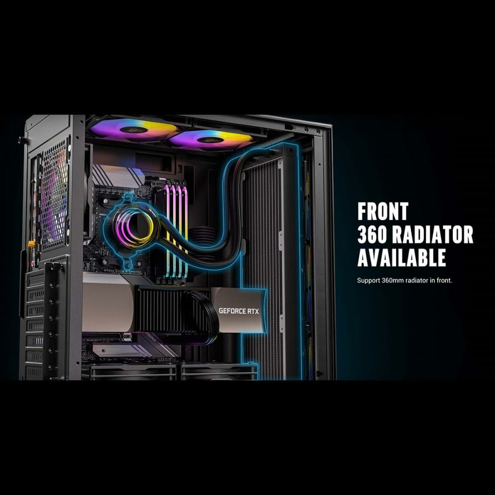 Boîtier ATX semi-tour Antec AX85 ARGB Noir