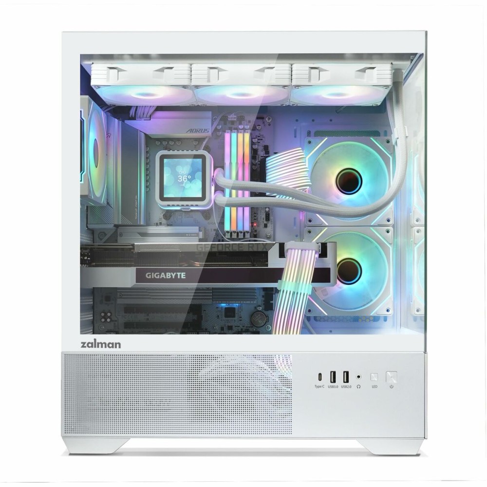 ATX Semi-Tower Gehäuse Zalman CHRONIX WHITE Weiß