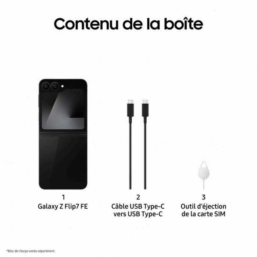Smartphone Samsung Galaxy Z Flip7 FE 6,7" 8 GB RAM 128 GB Black
