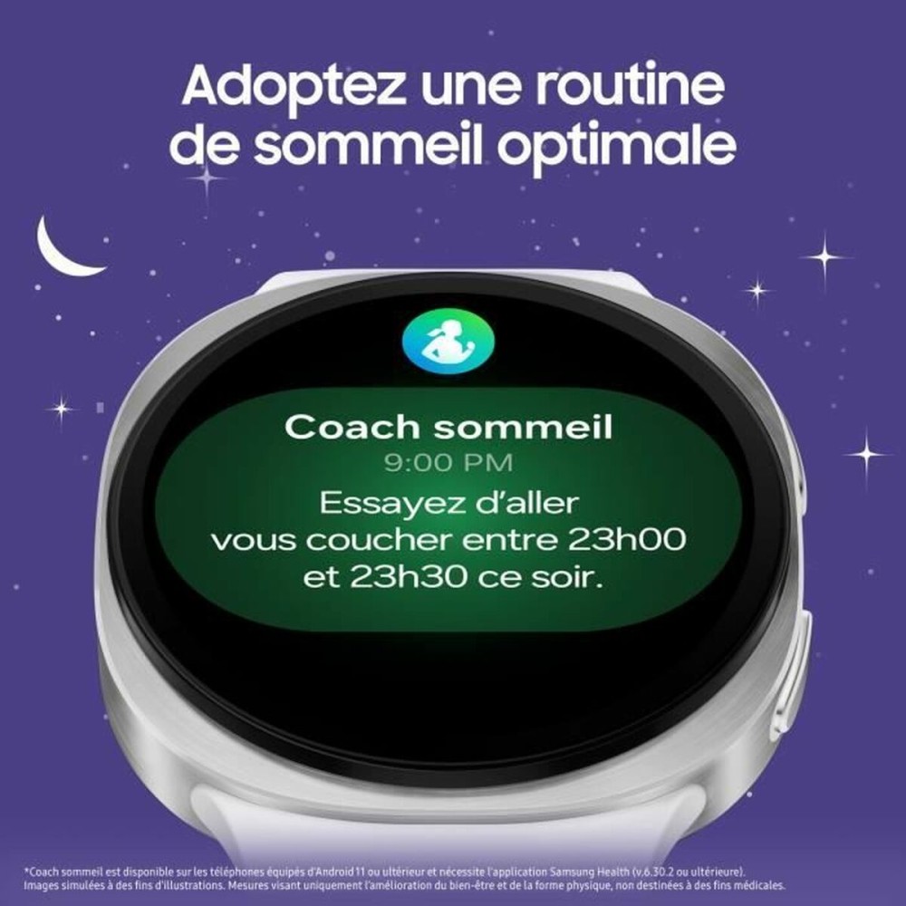 Montre intelligente Samsung Galaxy Watch8 Argenté 1,5'' Ø 44 mm