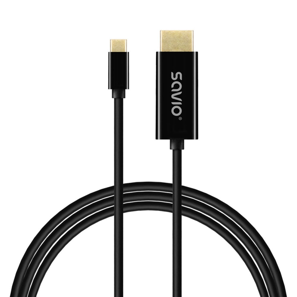 USB-Kabel Savio CL-191 Schwarz 2 m