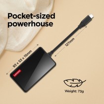 Hub USB Lenovo GX91M73945 Noir 100 W