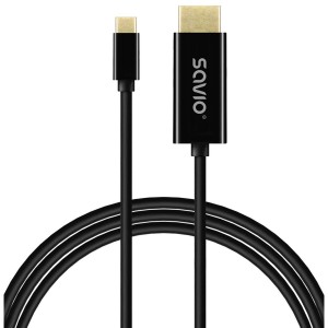 USB-Kabel Savio CL-190 Schwarz 1 m