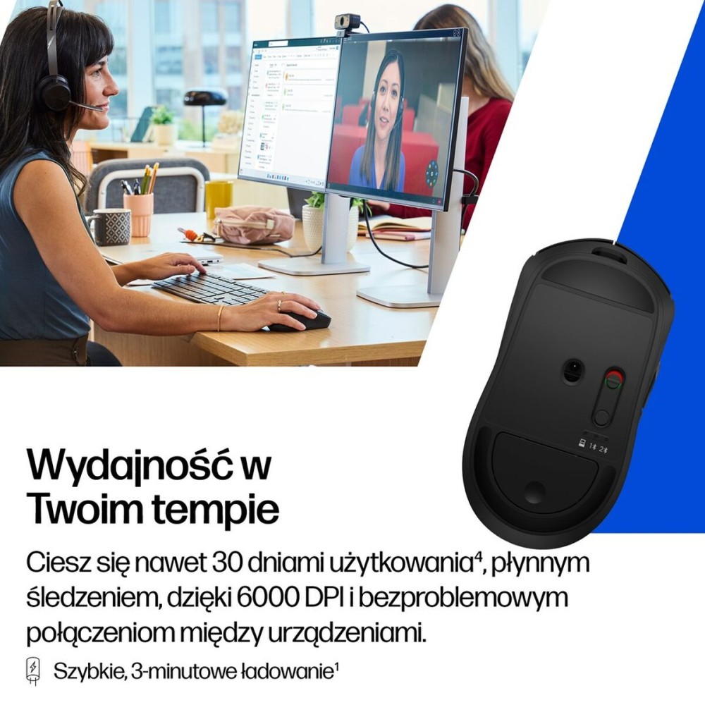 Mouse HP AZ7B0AAABB Schwarz