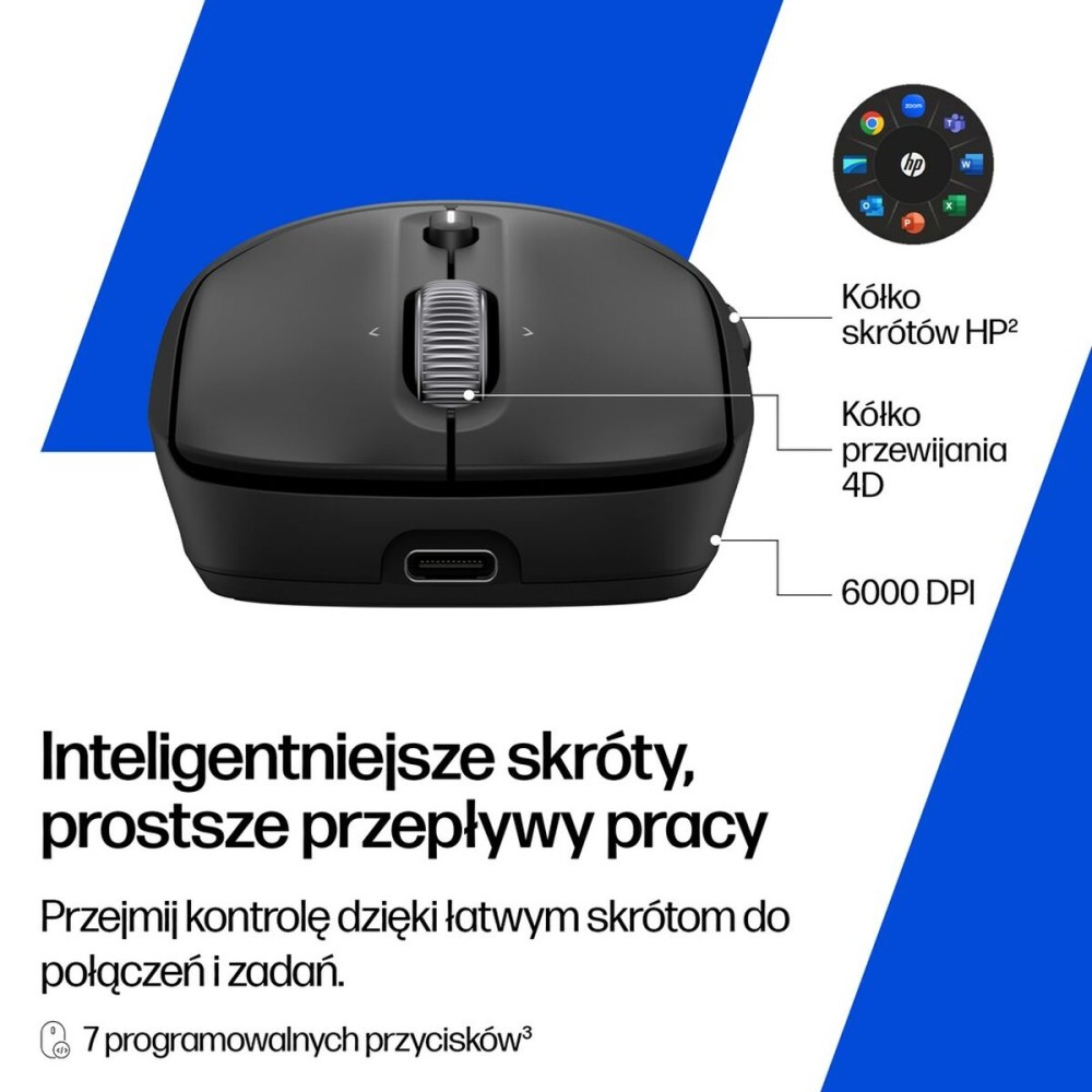 Mouse HP AZ7B0AAABB Schwarz