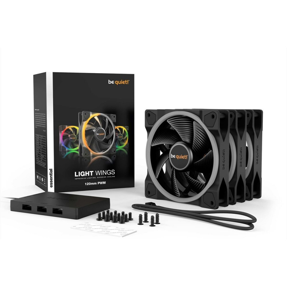 Ventillateur de cabine Be Quiet! BL076 Ø 12 cm (3 Unités)