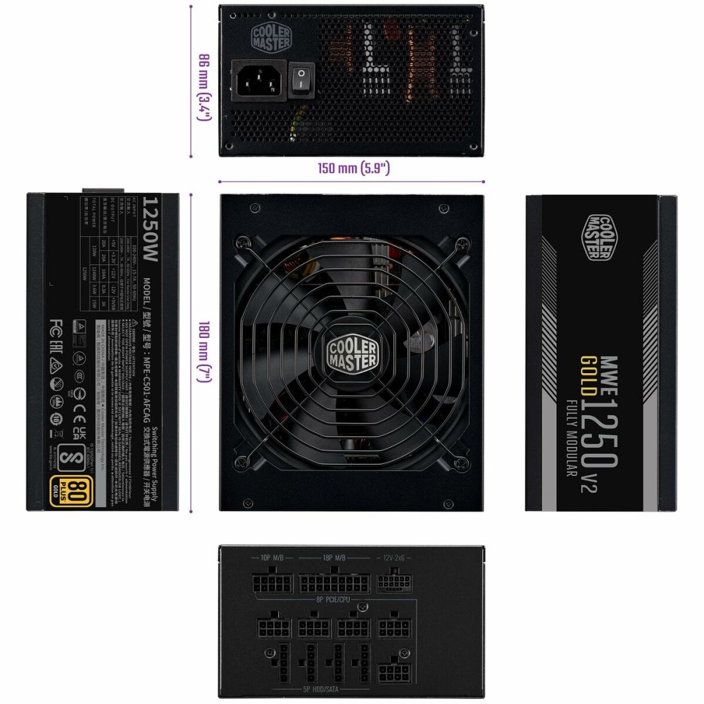 Bloc d’Alimentation Cooler Master Cooler Master ATX 80 Plus Gold