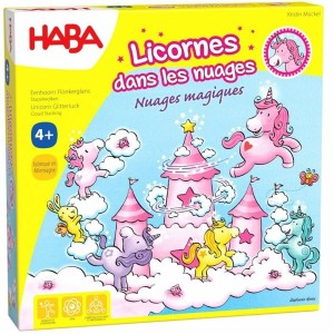 Tischspiel HABA Unicorn Glitterluck Cloud Stacking