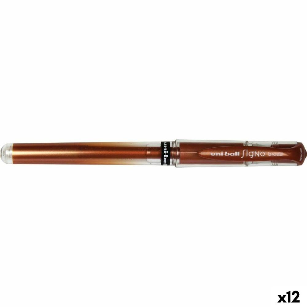 Gel-Stift Uni-Ball SIGNO BROAD Bronze 0,6 mm 1,0 mm (12 Stück)