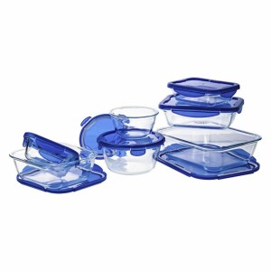 Lunchbox-Set Pyrex Cook & Go Blau Durchsichtig