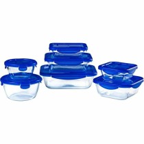 Lunchbox-Set Pyrex Cook & Go Blau Durchsichtig