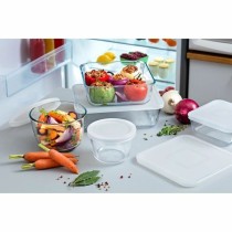 Set of Stackable Hermetically-sealed Kitchen Containers Pyrex Cook & Freeze Transparent 8 Pieces