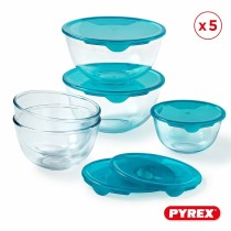 Lunchbox-Set Pyrex Durchsichtig türkis 5 Stücke