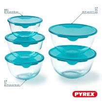 Lunchbox-Set Pyrex Durchsichtig türkis 5 Stücke