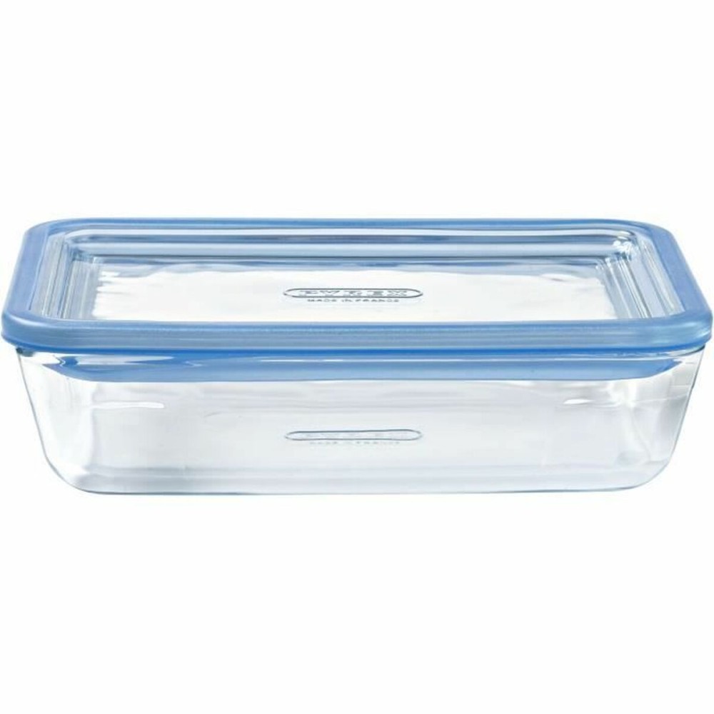 Set of lunch boxes Pyrex Blue Transparent 2,6 L 3 Pieces