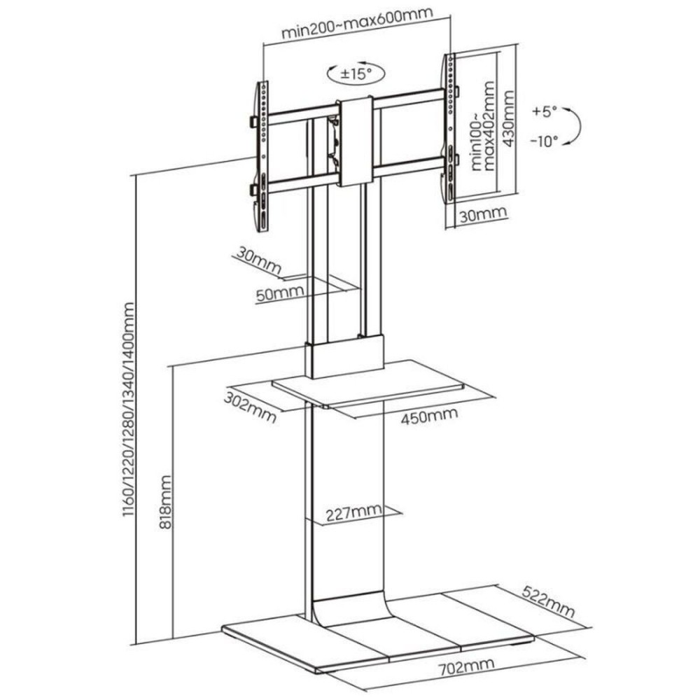 TV Mount Aisens FT86TSE-401