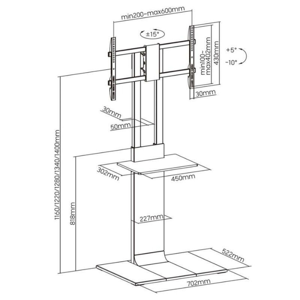 TV Mount Aisens FT86TSE-399