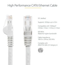 UTP starres Netzwerkkabel der Kategorie 6 Startech N6PATC7MWH Weiß 7 m