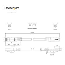 UTP starres Netzwerkkabel der Kategorie 6 Startech N6PATC7MWH Weiß 7 m