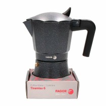 Italienische Kaffeemaschine Fagor TIRAMISU 6 Schwarz Aluminium