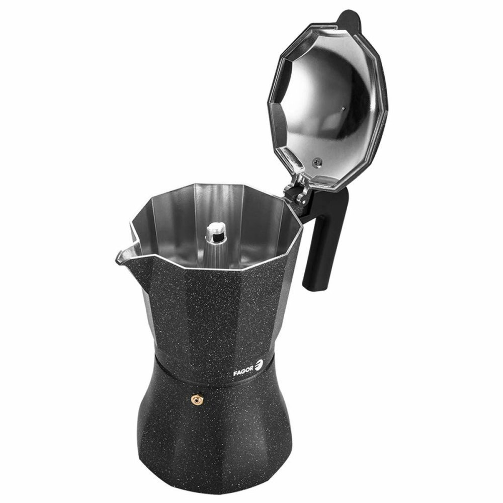 Cafetière Italienne Fagor TIRAMISU 12 Noir Aluminium 12 Tasses