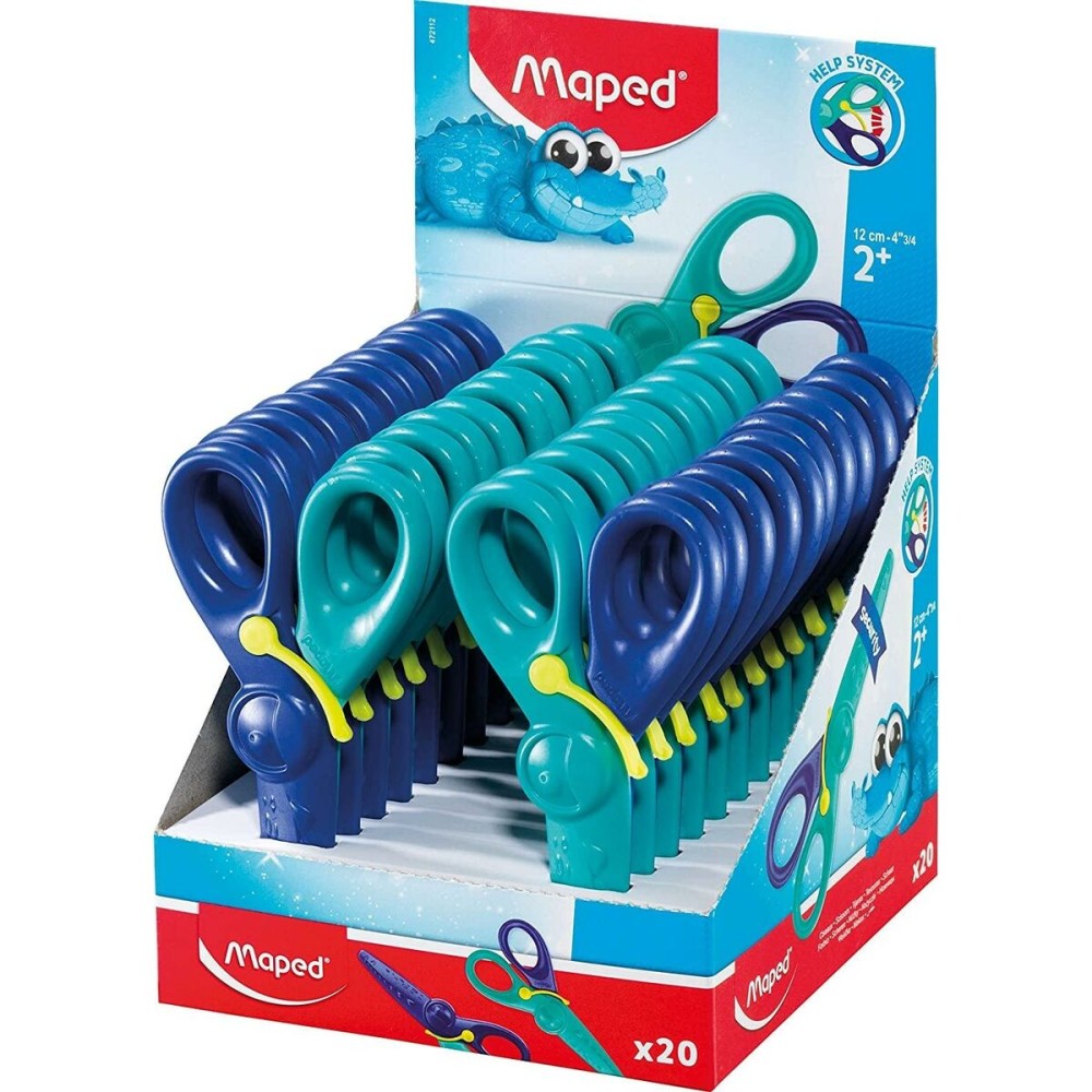 Ciseaux Maped KidiCut Bleu 12 cm (20 Unités)