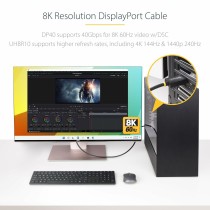 USB-Kabel Startech DP21-3M-DP40-CABLE Schwarz 3 m